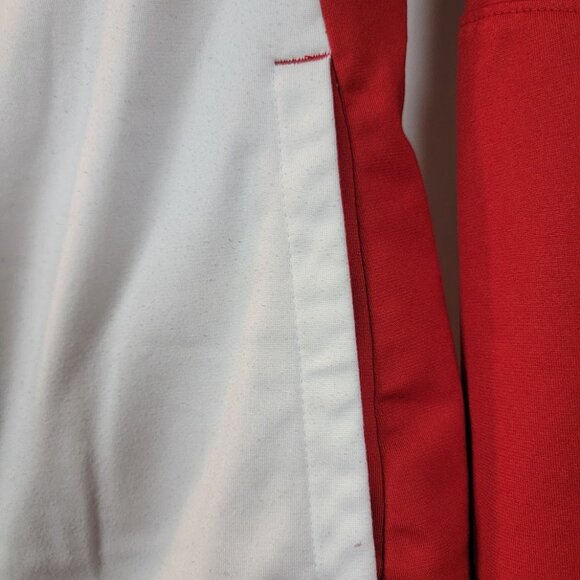 Adidas Wisconsin Badgers Women’s Red & White Quarter Zip Pullover | Size M - Picture 8 of 10